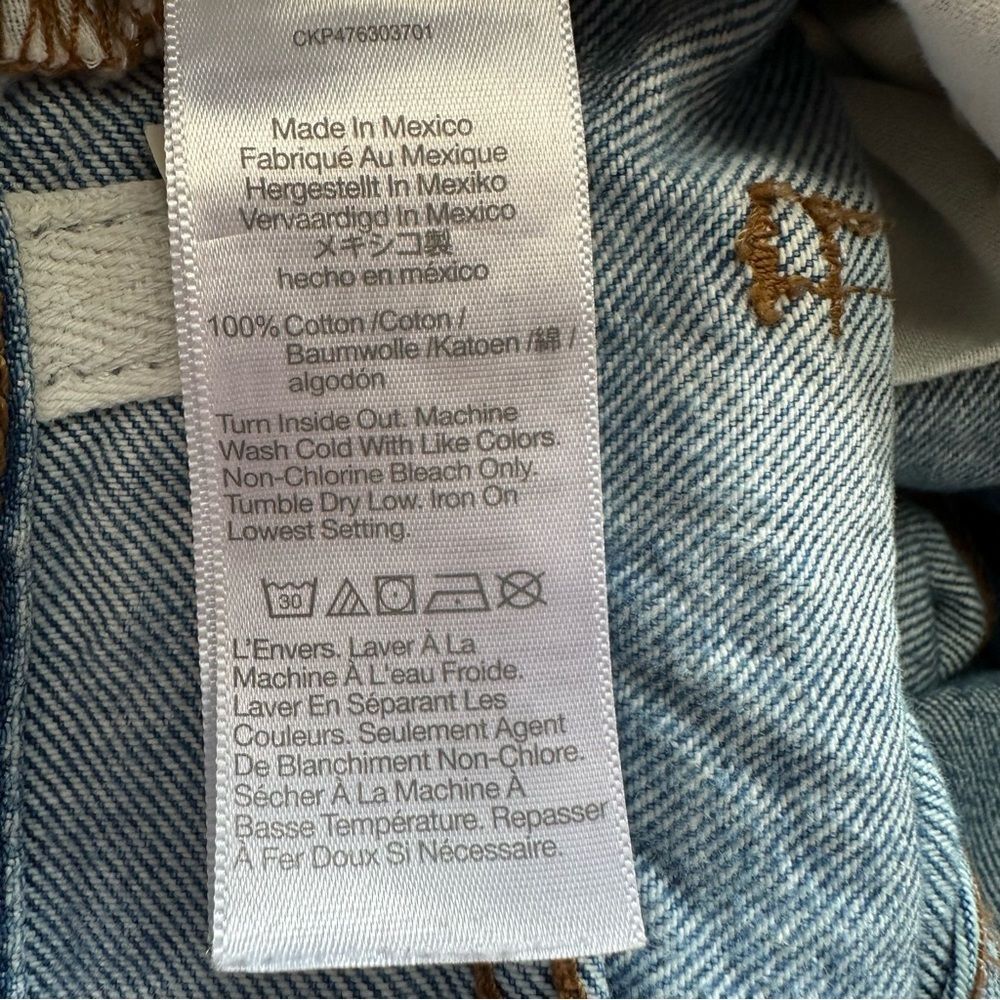 MADEWELL The '90s Straight Jean Mercer Wash Rigid Size 28 - Picture 8 of 16